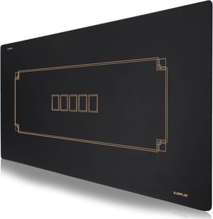 SLOWPLAY Godel Texas Holdem Poker Podloga 180x90 cm Crna Boja Šampanjca Premium Prijenosna Navlaka za Stol Vodootporna
