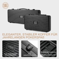 SLOWPLAY Nash Póker Szett 500 Számozott Agyag Zseton 14g Profi Póker Készlet Kártyával és Alumínium Kofferrel 4