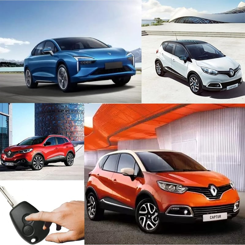 SLshiBo Renault Kulcs Ház 2 Gombos Autókulcs Tok 2 Darabos Csomag Micro Gombokkal Kangoo Clio Master Trafic Twingo Dacia Kompatibilis