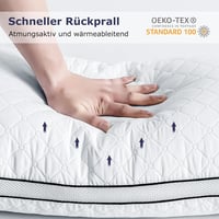 Slybear 40x80 cm ortopédikus oldalsó párna szett, légáteresztő nyakpárna allergiásoknak, mosható 5