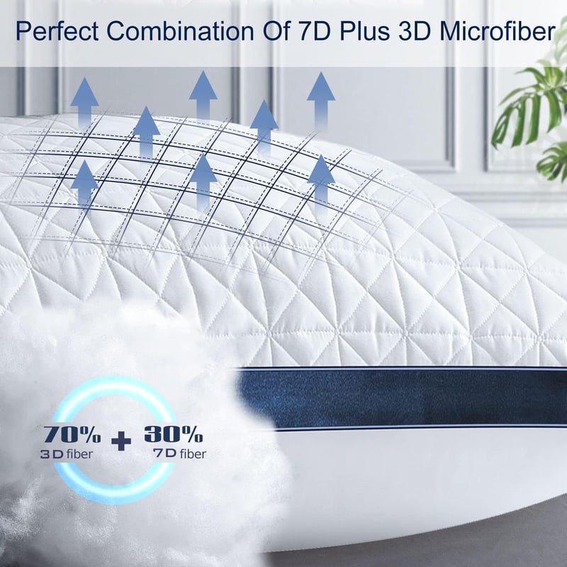 Slybear 80x80 cm ortopédikus párnahuzat szett 2 db, oldalsó alváshoz, nyakpárna, légáteresztő mikroszálas töltés