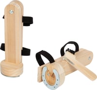 Small Foot 12797 Set perii pentru copite de cal – Set realist de 2 accesorii pentru îngrijirea calului cu potcoavă și curățător de copite, 8,5x9x24 cm, de la 3 ani 1