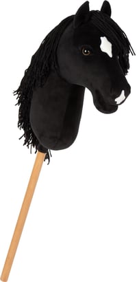 Small Foot Hobby Horse Eddie 12716 čierny koník na tyči s odnímateľnou drevenou tyčou, česateľnou hrivou, ohlávkou, uzdou a vôdzkou, od 3 rokov 3
