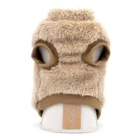 smalllee_lucky_store Vestă cu guler înalt din fleece tip Sherpa pentru câini și pisici, cu inel D, pentru rase mici precum Yorkie sau Chihuahua, haine de toamnă și iarnă, maro, mărimea XL 7