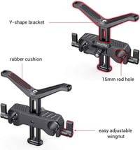 SmallRig 15mm Hosszú Lencsetartó 53,5mm Magasságállítható DSLR Kamera Vállpánt Rendszerhez 6