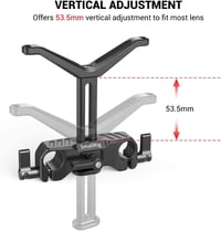 SmallRig 15mm Hosszú Lencsetartó 53,5mm Magasságállítható DSLR Kamera Vállpánt Rendszerhez 7