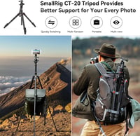 SMALLRIG 200 cm Tripod Monopod 360° Panoráma Gömbfej 15 kg Teherbírás Profi Kamera Állvány 7