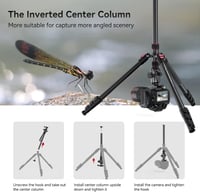 SMALLRIG 200 cm Tripod Monopod 360° Panoráma Gömbfej 15 kg Teherbírás Profi Kamera Állvány 5