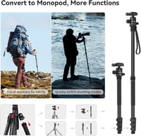 SMALLRIG 200 cm Tripod Monopod 360° Panoráma Gömbfej 15 kg Teherbírás Profi Kamera Állvány 6