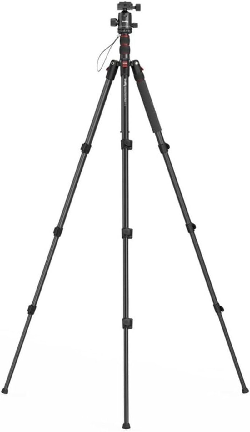 SMALLRIG 3935 180cm Alumínium Kamera Tripod Monopod, 360° Gömbfej, Telefontartó, 15kg Terhelhetőség