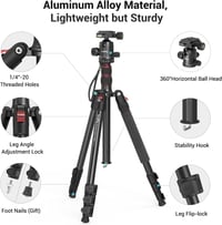 SMALLRIG 3935 180cm Alumínium Kamera Tripod Monopod, 360° Gömbfej, Telefontartó, 15kg Terhelhetőség 6