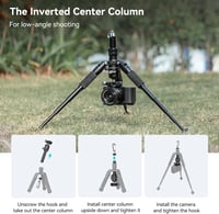 SMALLRIG Alumínium Mini Állvány 52 cm 360° Gömbfejjel - Kompakt Kamera Tripod Canon, Sony, Nikon, Fujifilm Gépekhez - 6 kg Teherbírás 6