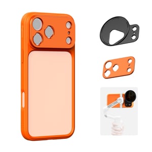 SMALLRIG FilMov iPhone 17 Pro maskica narančasta, sa šupljom stražnjom stranom, adapterom za filter od 67 mm, za gimbal stabilizator, kompatibilna s DJI i Insta360 - 5792