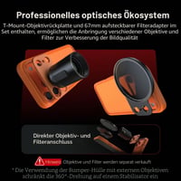 SMALLRIG FilMov puzdro pre iPhone 17 Pro, oranžové, s otvorenou zadnou stranou, 67 mm adaptérom na filtre, pre gimbal stabilizátory, kompatibilné s DJI a Insta360 - 5792 3