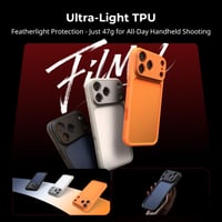 SMALLRIG FilMov puzdro pre iPhone 17 Pro, oranžové, s otvorenou zadnou stranou, 67 mm adaptérom na filtre, pre gimbal stabilizátory, kompatibilné s DJI a Insta360 - 5792 7