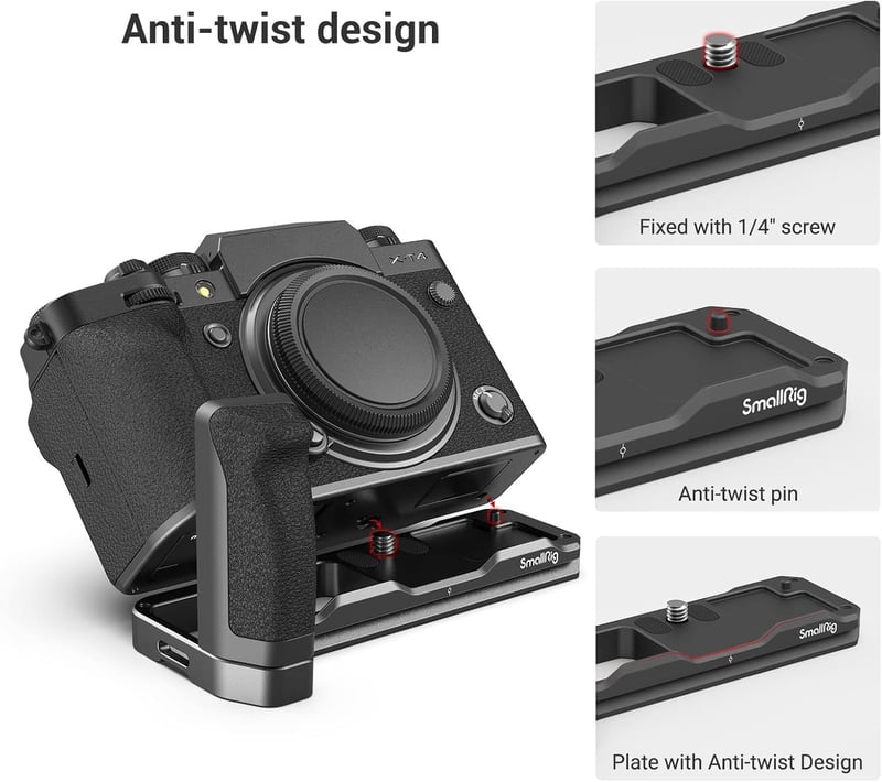 SMALLRIG Fujifilm X-T4 Kamera Markolat Alumínium Gyorscsatlakozó Lemezzel
