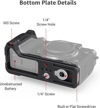 SMALLRIG Fujifilm X-T4 Kamera Markolat Alumínium Gyorscsatlakozó Lemezzel 3