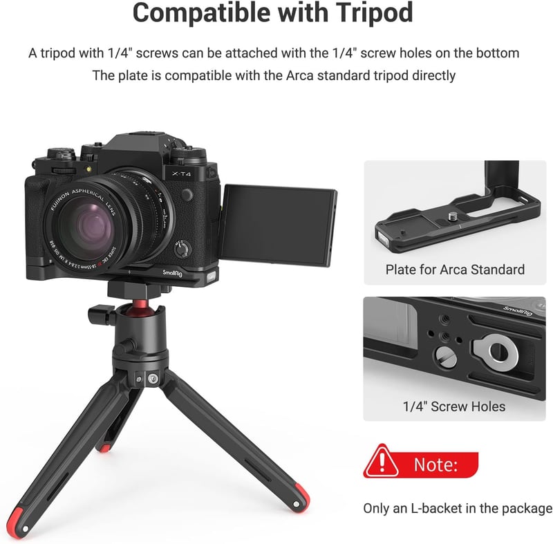 SMALLRIG Fujifilm X-T4 Kamera Markolat Alumínium Gyorscsatlakozó Lemezzel