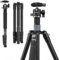 SMALLRIG Karbon Állvány Központi Oszloppal - Levehető Monopod, 360° Gömbfej, Gyorskioldó Lap, 12 kg Teherbírás, Fotós Háromlábú Állvány 4059 1