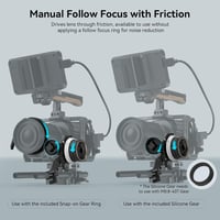 SMALLRIG Mini Follow Focus - Kézi Fókusz és Zoom Vezérlő DSLR és Tükörnélküli Kamerákhoz - Sony A7, A9, BMPCC 4K/6K Kompatibilis 2