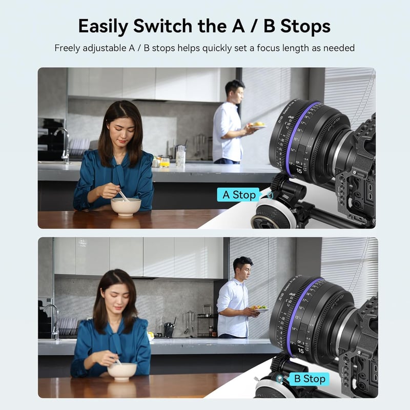 SMALLRIG Mini Follow Focus - Kézi Fókusz és Zoom Vezérlő DSLR és Tükörnélküli Kamerákhoz - Sony A7, A9, BMPCC 4K/6K Kompatibilis