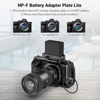 SMALLRIG NP-F Akkumulátor Adapter Plate Lite Sony A7 A9 BMPCC GH5 Z6 Z7 2