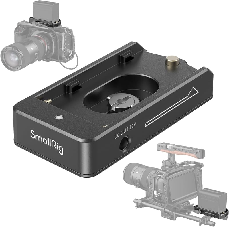 SMALLRIG NP-F Akkumulátor Adapter Plate Lite Sony A7 A9 BMPCC GH5 Z6 Z7