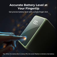 SMALLRIG NP-F970 Akkumulátor 10500 mAh - Sony Kamerákhoz, PD 36W USB-C Gyorstöltés, OLED Kijelző, Videó Lámpákhoz, Kamerákhoz, Zöld 8