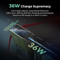 SMALLRIG NP-F970 Akkumulátor 10500 mAh - Sony Kamerákhoz, PD 36W USB-C Gyorstöltés, OLED Kijelző, Videó Lámpákhoz, Kamerákhoz, Zöld 2