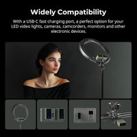SMALLRIG NP-F970 Akkumulátor 10500 mAh - Sony Kamerákhoz, PD 36W USB-C Gyorstöltés, OLED Kijelző, Videó Lámpákhoz, Kamerákhoz, Zöld 4