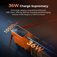SMALLRIG NP-F970 Akkumulátor 10500 mAh - Sony NP-F970/F750/F550 Kompatibilis, 36W USB-C Gyorstöltés, OLED Kijelzős Kamera Akku Videólámpákho 2