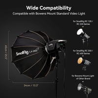 SMALLRIG Parabolikus Softbox LA-D65 65cm Bowens Mount COB Fényhez 4