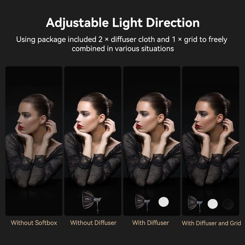 SMALLRIG Parabolikus Softbox LA-D65 65cm Bowens Mount COB Fényhez