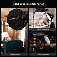 SMALLRIG Parabolikus Softbox LA-D85 85cm Bowens Mount COB Fényhez 6