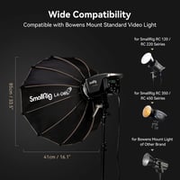 SMALLRIG Parabolikus Softbox LA-D85 85cm Bowens Mount COB Fényhez 3