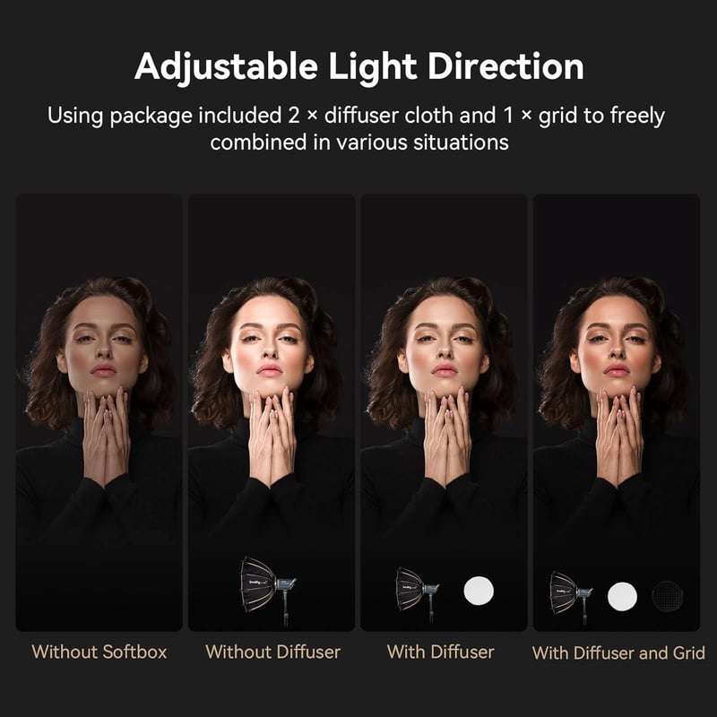 SMALLRIG Parabolikus Softbox LA-D85 85cm Bowens Mount COB Fényhez