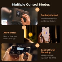 SMALLRIG RC 220B Pro 220W COB videólámpa Bowens csatlakozóval, 2700K-6500K, CRI 95+, app vezérlés 6