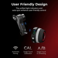 SMALLRIG Wireless Follow Focus Kit Lite kézi vezérlővel és motoros vevővel 4