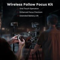 SMALLRIG Wireless Follow Focus Kit Lite kézi vezérlővel és motoros vevővel 2