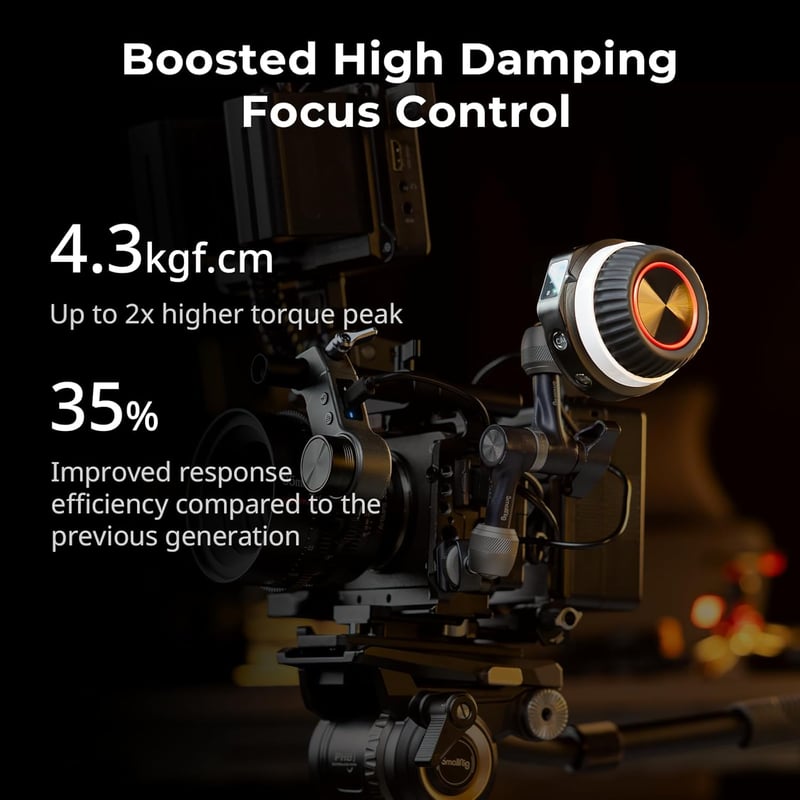 SMALLRIG Wireless Follow Focus Kit Lite kézi vezérlővel és motoros vevővel
