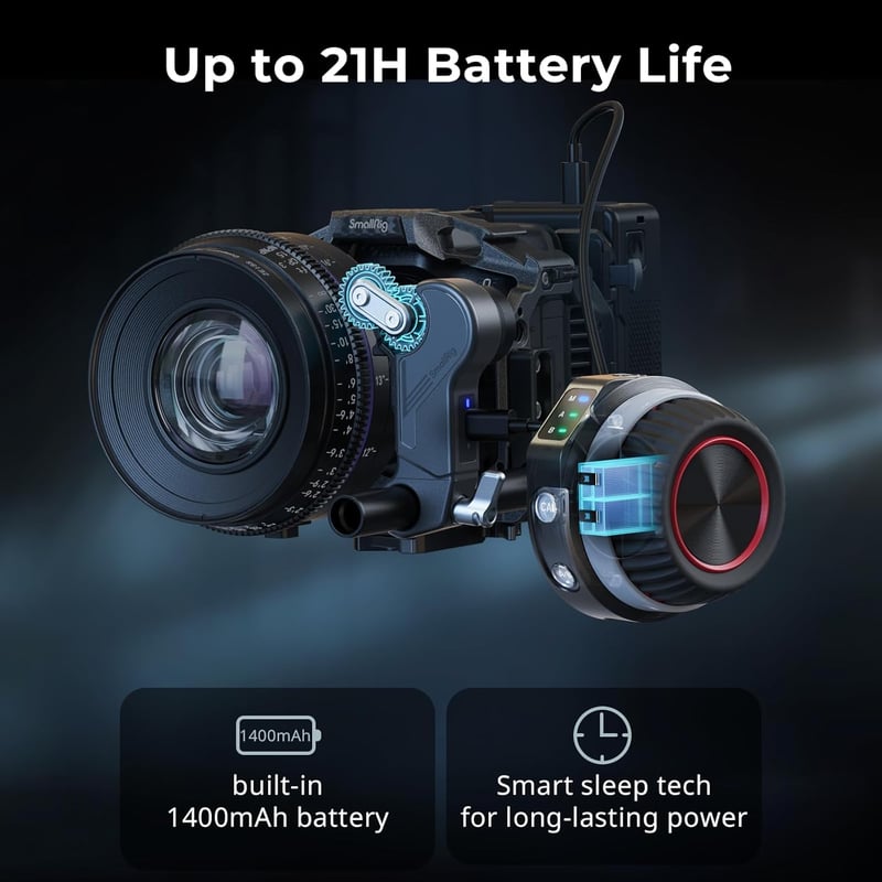 SMALLRIG Wireless Follow Focus Kit Lite kézi vezérlővel és motoros vevővel