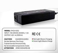smallrun Xiaomi M365 Elektromos Roller Töltő 42V 2A - Kompatibilis Xiaomi Mijia Ninebot M365 ES1 ES2 ES3 ES4 Modellekkel 5