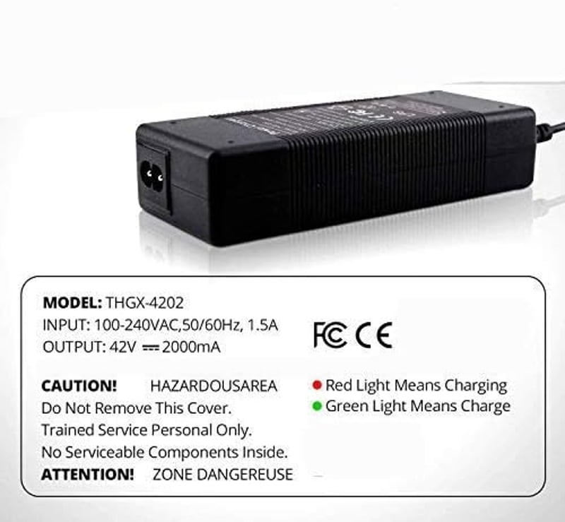 smallrun Xiaomi M365 Elektromos Roller Töltő 42V 2A - Kompatibilis Xiaomi Mijia Ninebot M365 ES1 ES2 ES3 ES4 Modellekkel