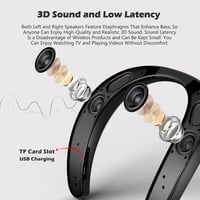 Smalody Bluetooth nyakpántos hangszóró mikrofonnal - fekete 2