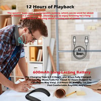 Smalody Bluetooth nyakpántos hangszóró mikrofonnal - fekete 6