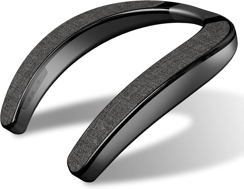 Smalody Bluetooth nyakpántos hangszóró mikrofonnal - fekete
