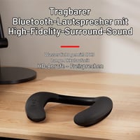 Smalody Bluetooth reproduktor na krk, prenosný bezdrôtový stereo priestorový zvuk s mikrofónom na šport a vonkajšie použitie 2