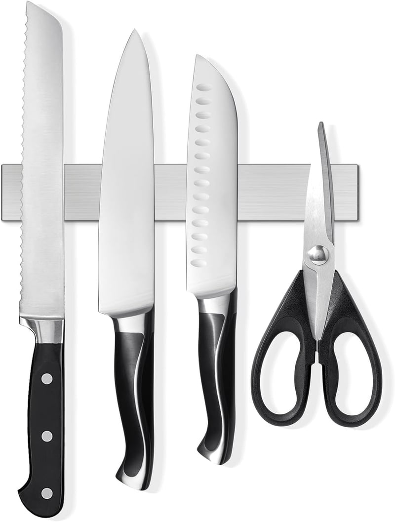 SMART&COOL Mágneses Kés Tartó 25cm Rozsdamentes Acél Öntapadós