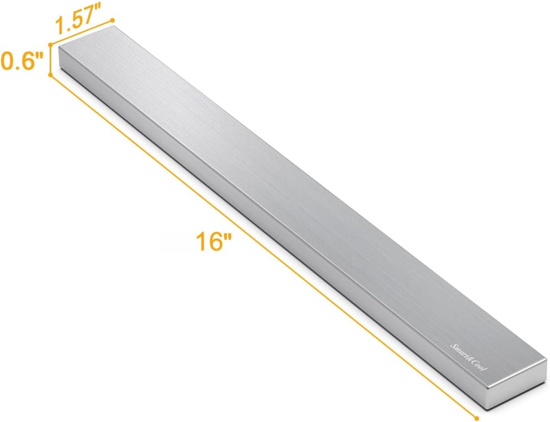 SMART&COOL Mágneses Kés Tartó 40cm Rozsdamentes Acél Öntapadós