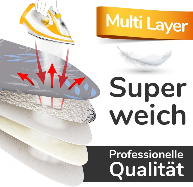 smart&gentle Turbo Vasalóalátét 120x40cm Oeko-Tex Pamut Hővisszaverő